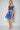 Homecoming Dresses Short Floral Print Two Piece Homecoming Dress Navy Blue
