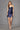 Cocktail Dresses Fitted Short Cocktail Pleated Homecoming Dress  Navy Blue