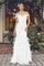 Wedding Dresses Simple Long Mermaid Feather Wedding Dress White