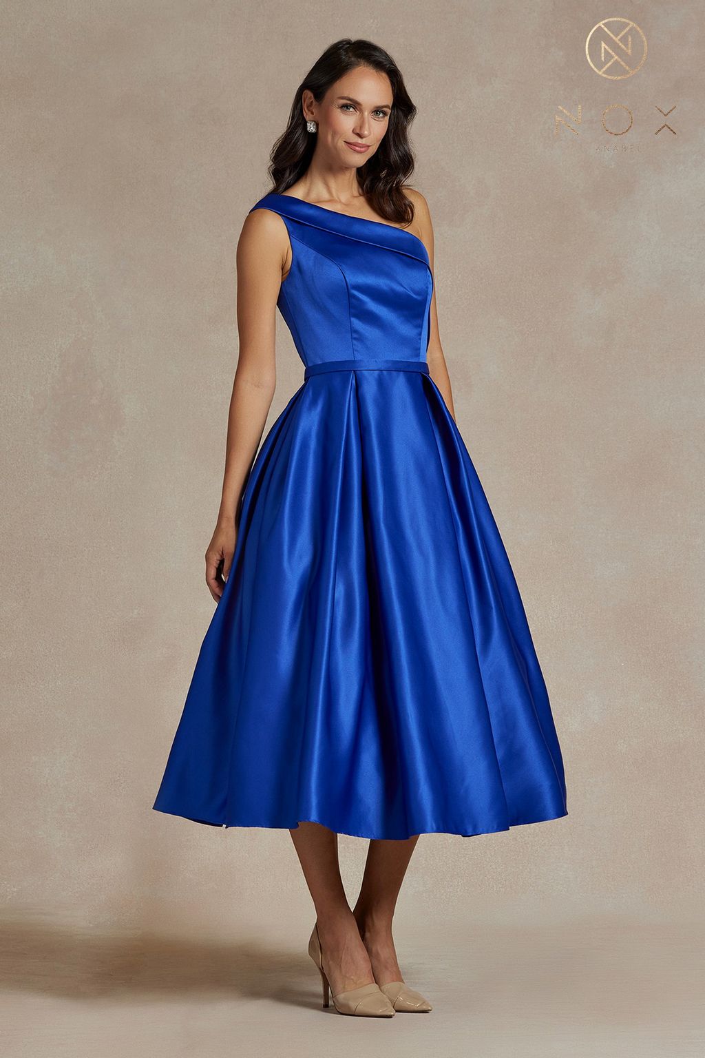 Homecoming Dresses Long One Shoulder Formal Dress Royal Blue