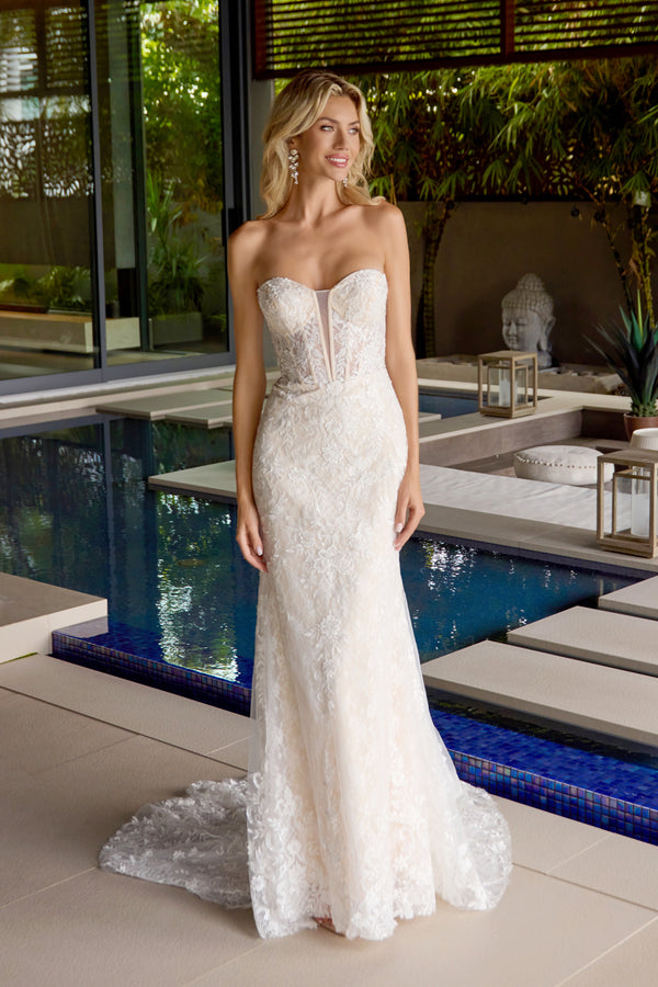 Mermaid Long Lace Wedding Dress Juliet JT2667SW