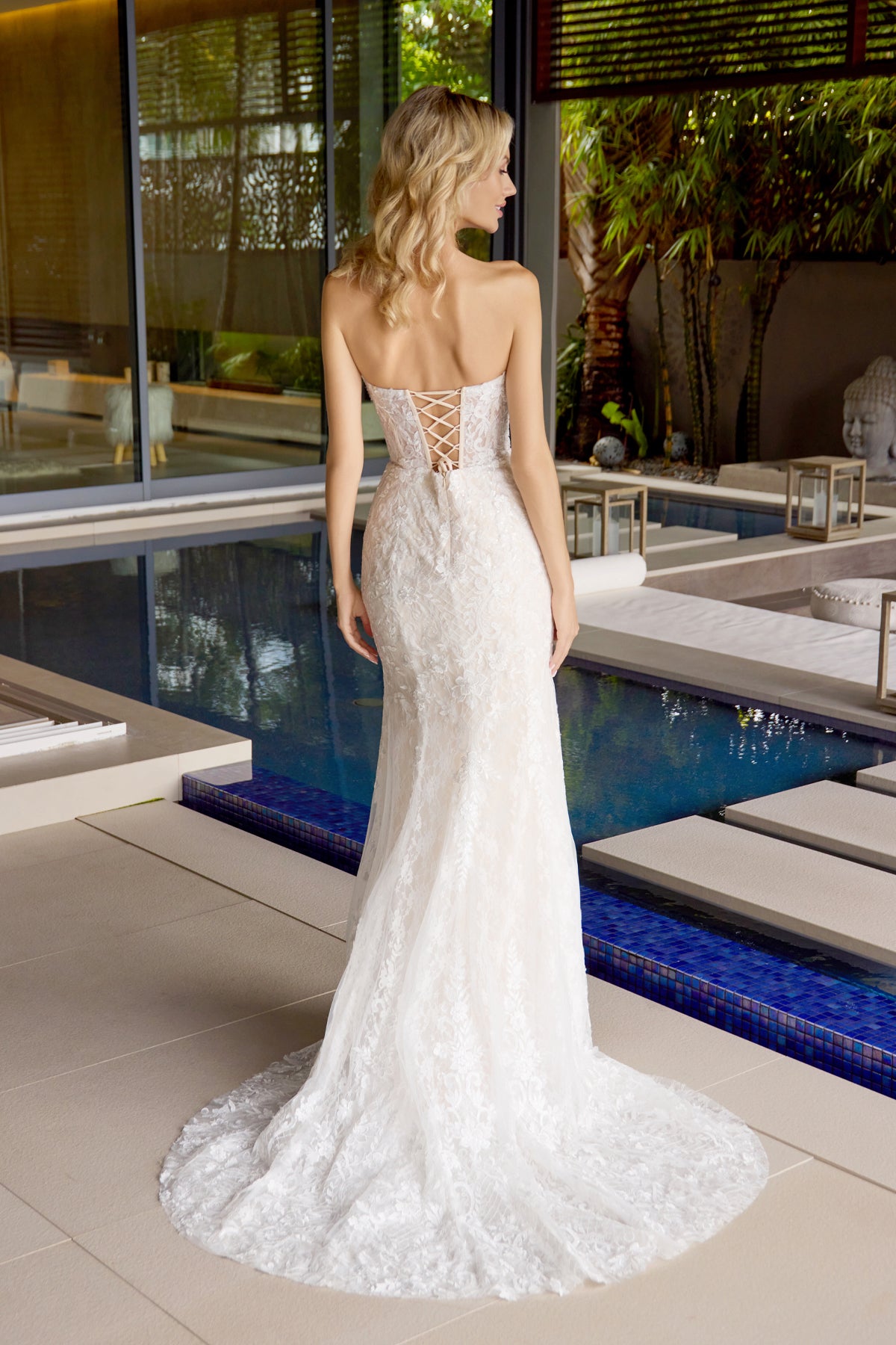 Wedding Dresses Mermaid Long Lace Wedding Dress Juliet JT2667SW Nude