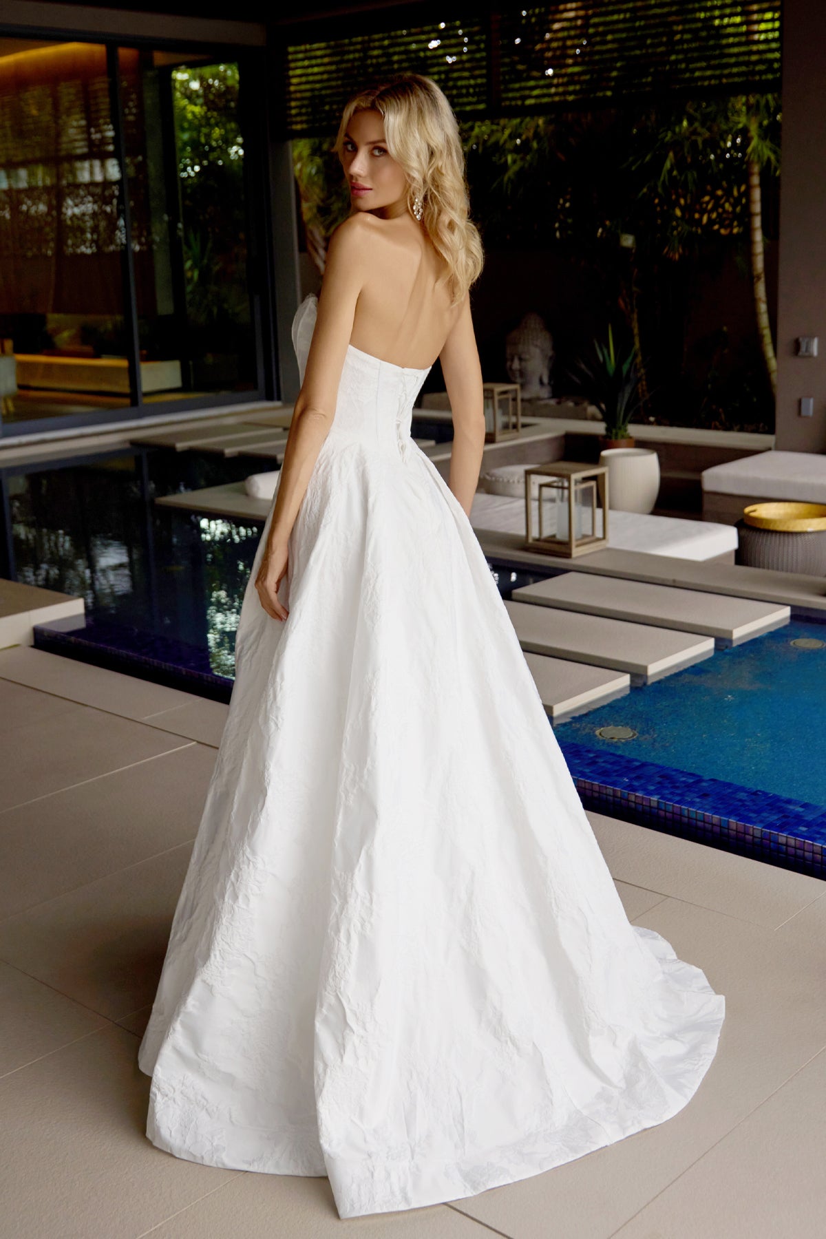 Wedding Dresses Corset Long A Line Wedding Dress Juliet JT2692AW Off White