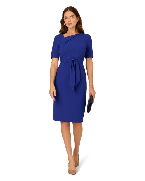 Adrianna Papell AP1D106277 Short Tie Front Asymmetrical Cocktail Dress