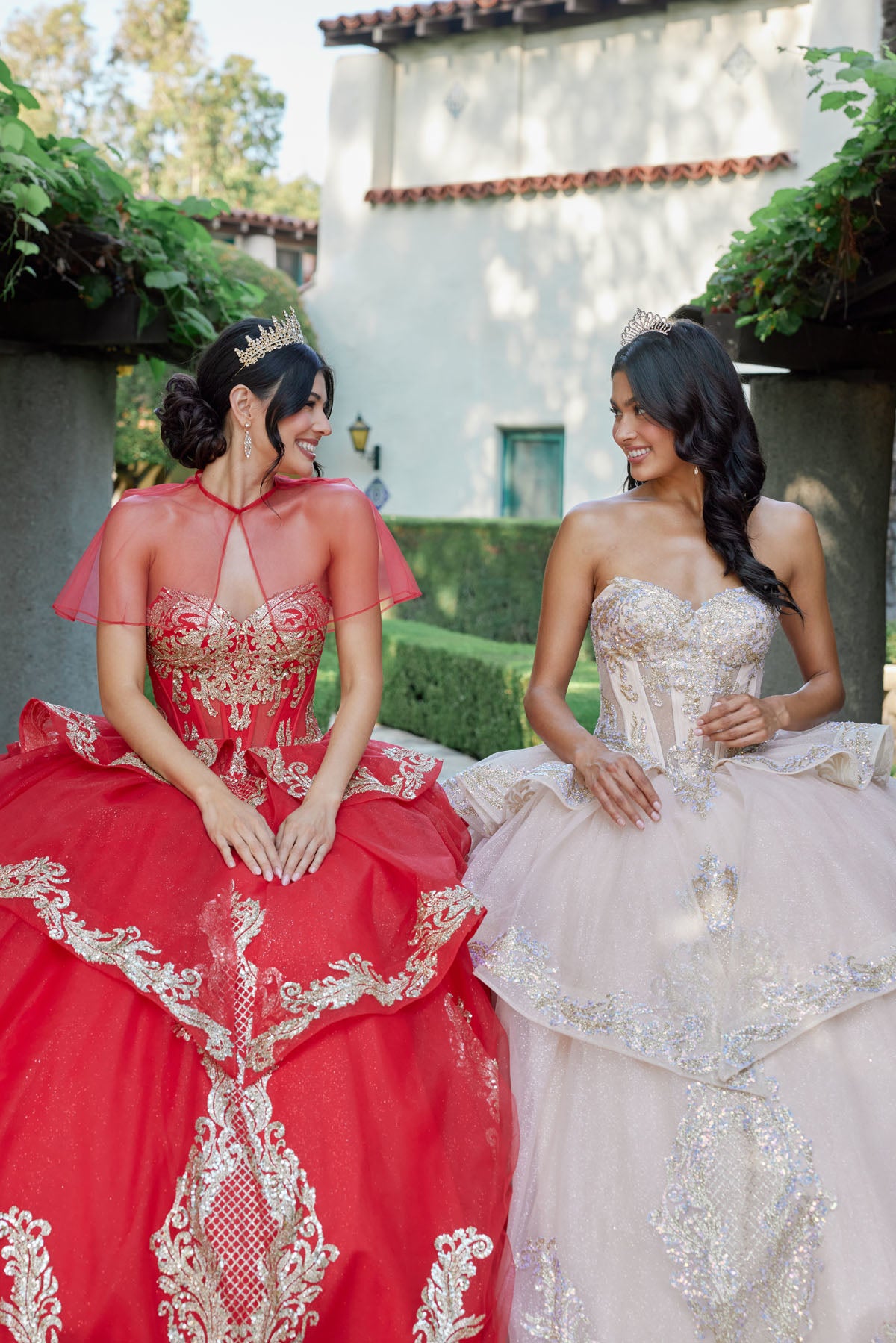 Quinceniera Dresses Long Ball Gown Quinceniera Dress Juliet JT1511H Champagne