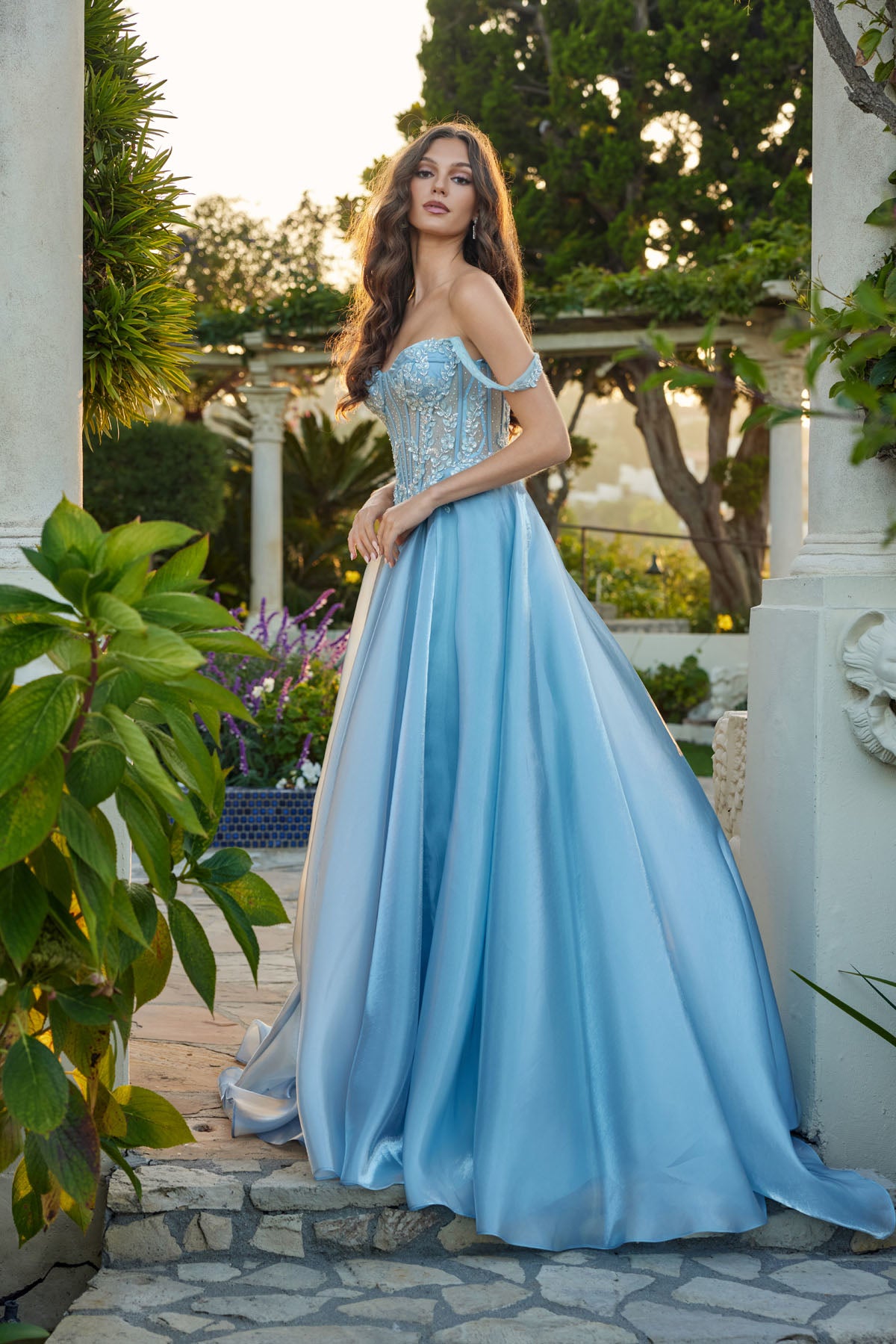 Ball Gown Cute Spring Formal Dresses Long Tulle Prom Ball Gown With Flowers PromGirl Dusty Rose Ball Gown Cute Spring Formal Dresses Long Tulle Prom Ball Gown With Flowers PromGirl Dusty Rose