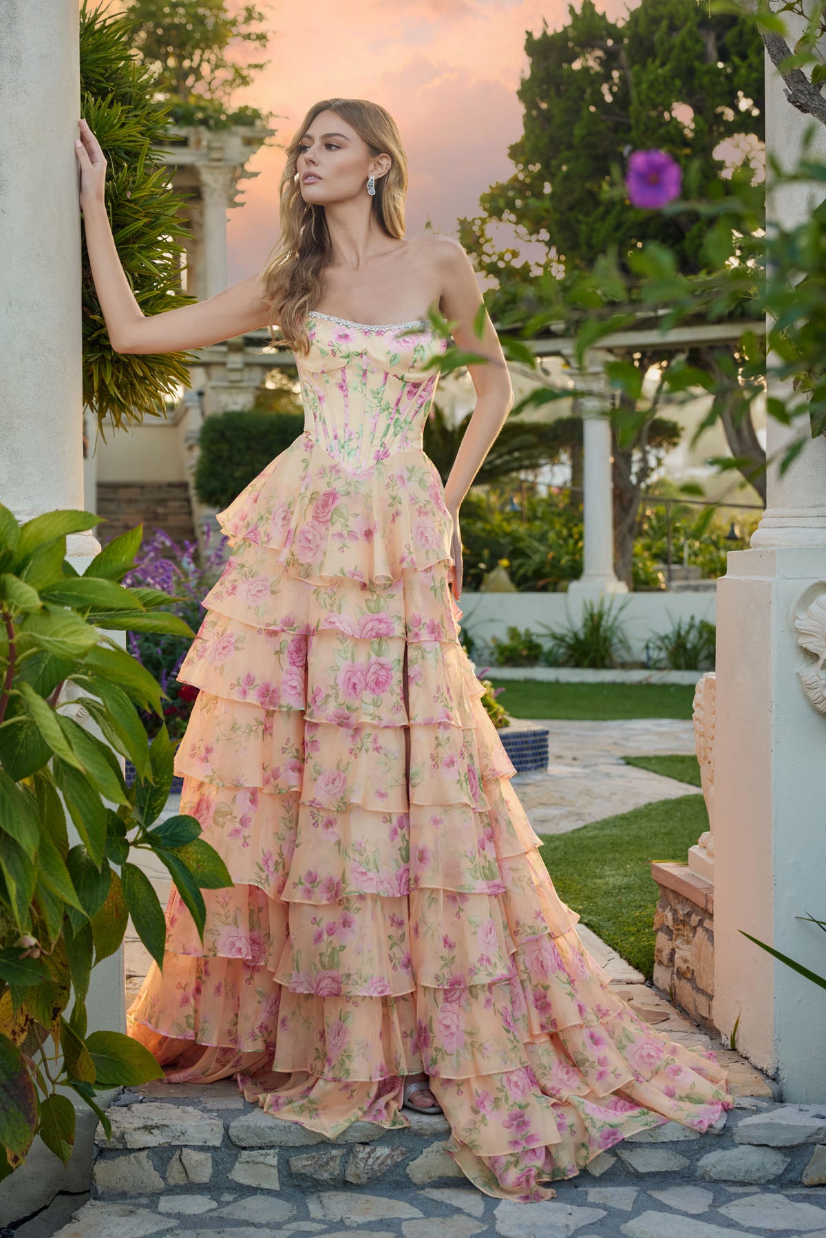 long pastel dress It's Your Love Cream White Floral Maxi Shop the Mint giving you the confidence to stand tall with every step Long Pastel Sequin Prom Dress