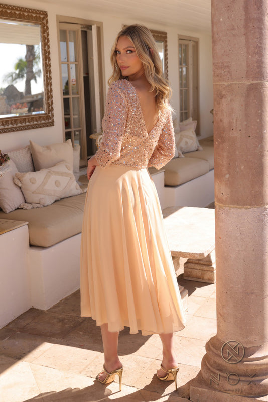 Nox Anabel MF104 Short Mother of the Bride Plus Size Dress