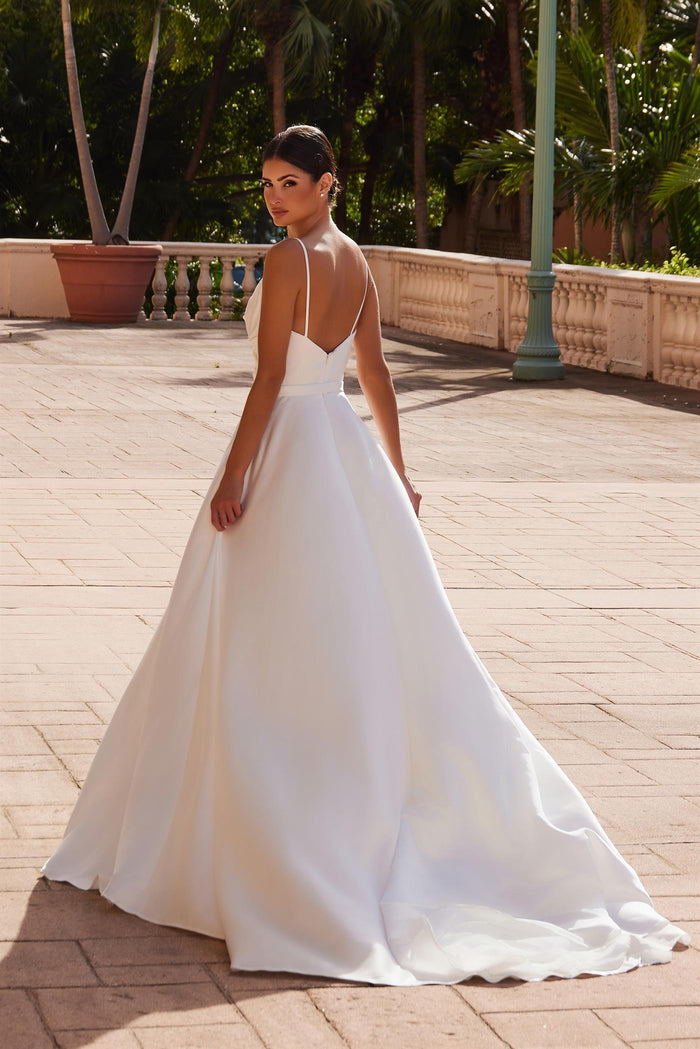 Wedding Dresses Bridal Gown Long Pleated Wedding Dress White