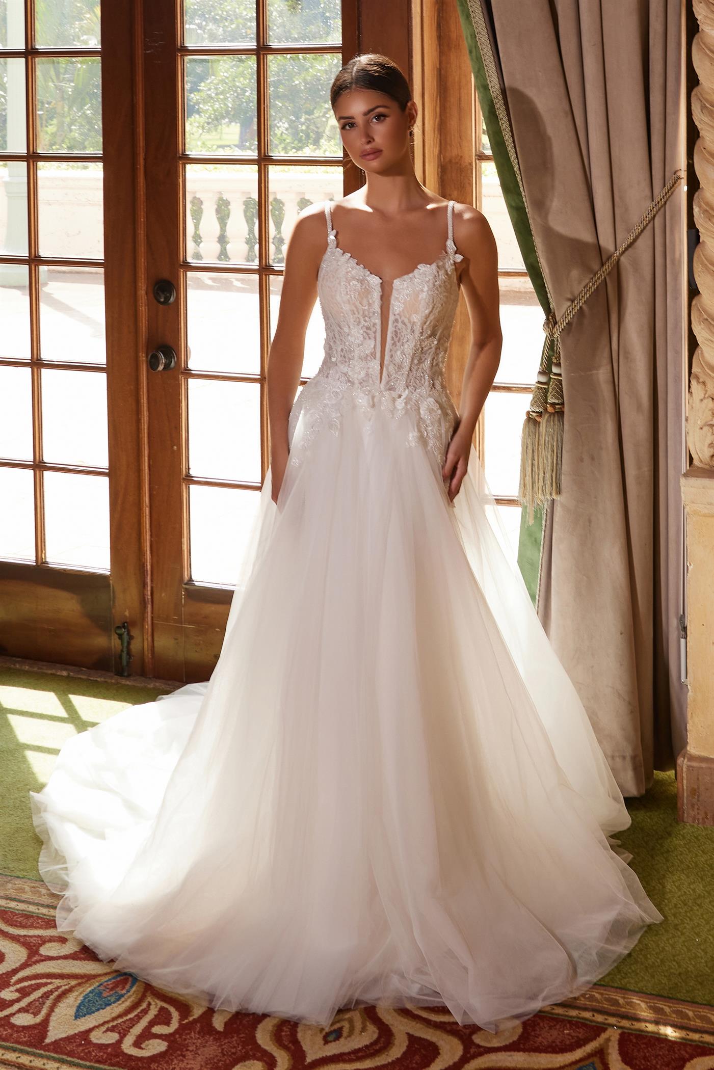 Nox Anabel JE1021 A Line Long Wedding Dress