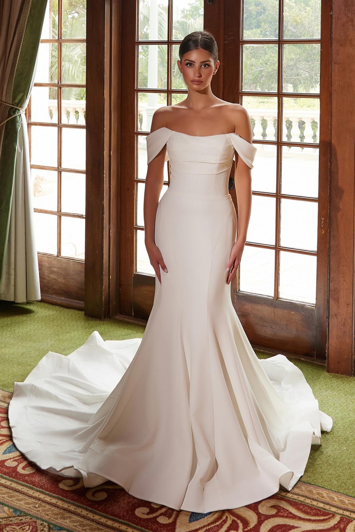 Wedding Dresses Pleated Long Simple Wedding Dress White