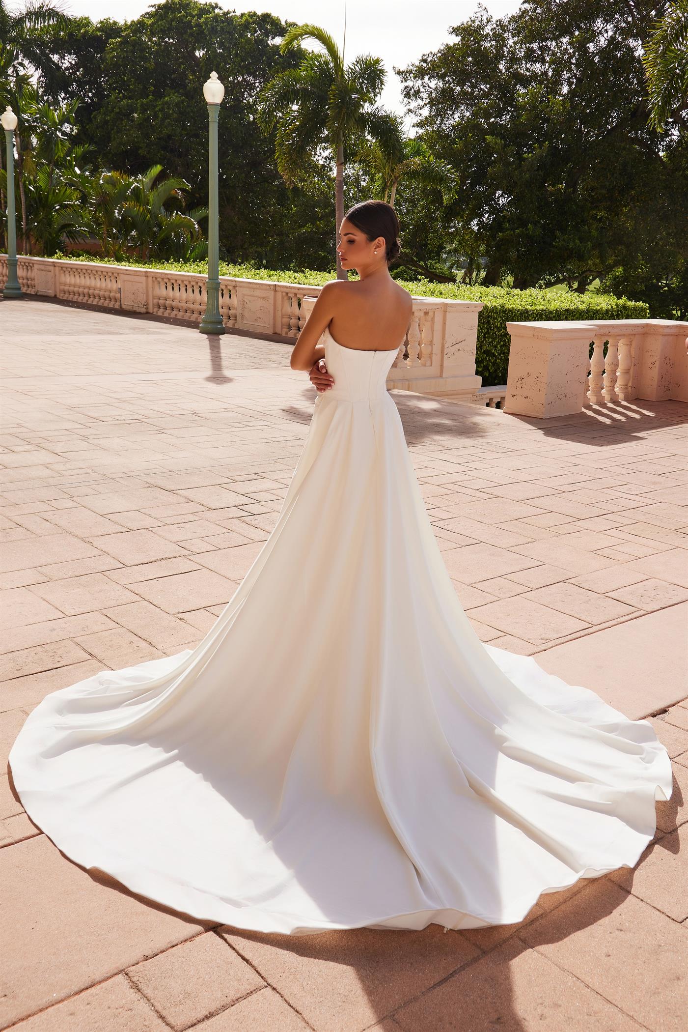 Nox Anabel JW1035 Bridal Gown Long Pleated Wedding Dress