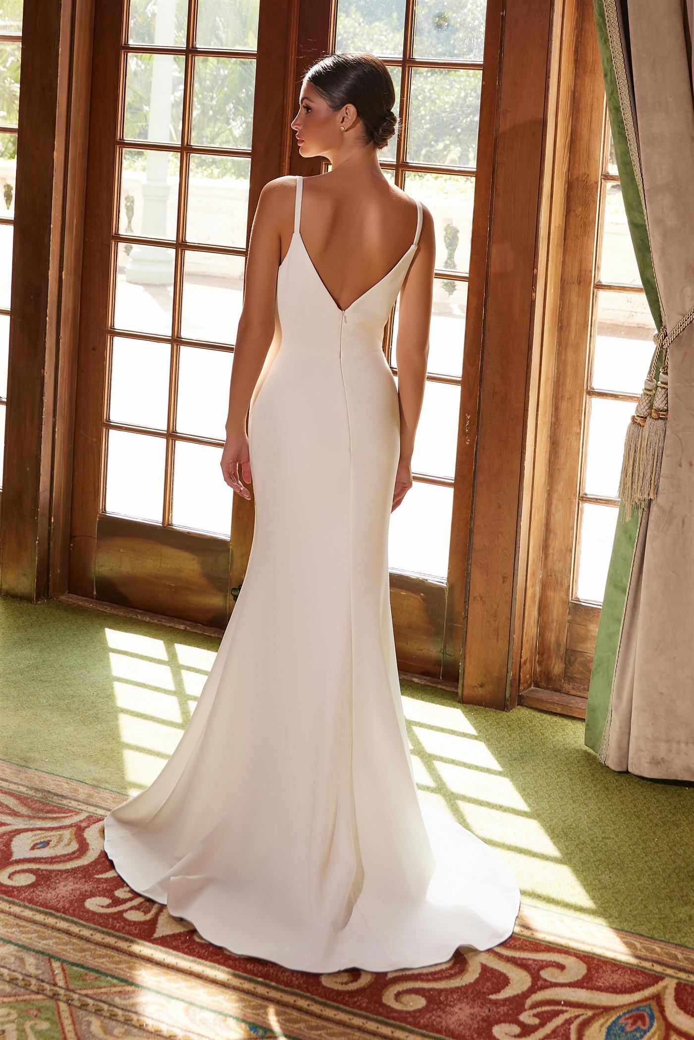 Nox Anabel JW1030 Long Sequin Two Piece Wedding Dress