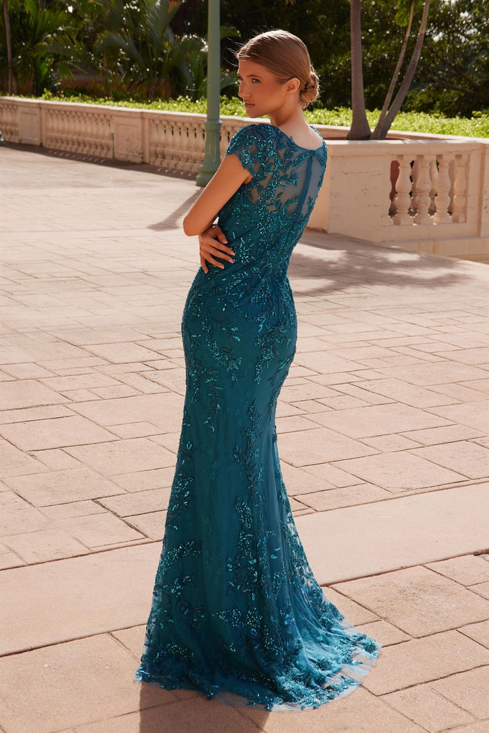 Mother of the Bride Dresses Long Mother of the Bride Sequin Formal Dress Teal