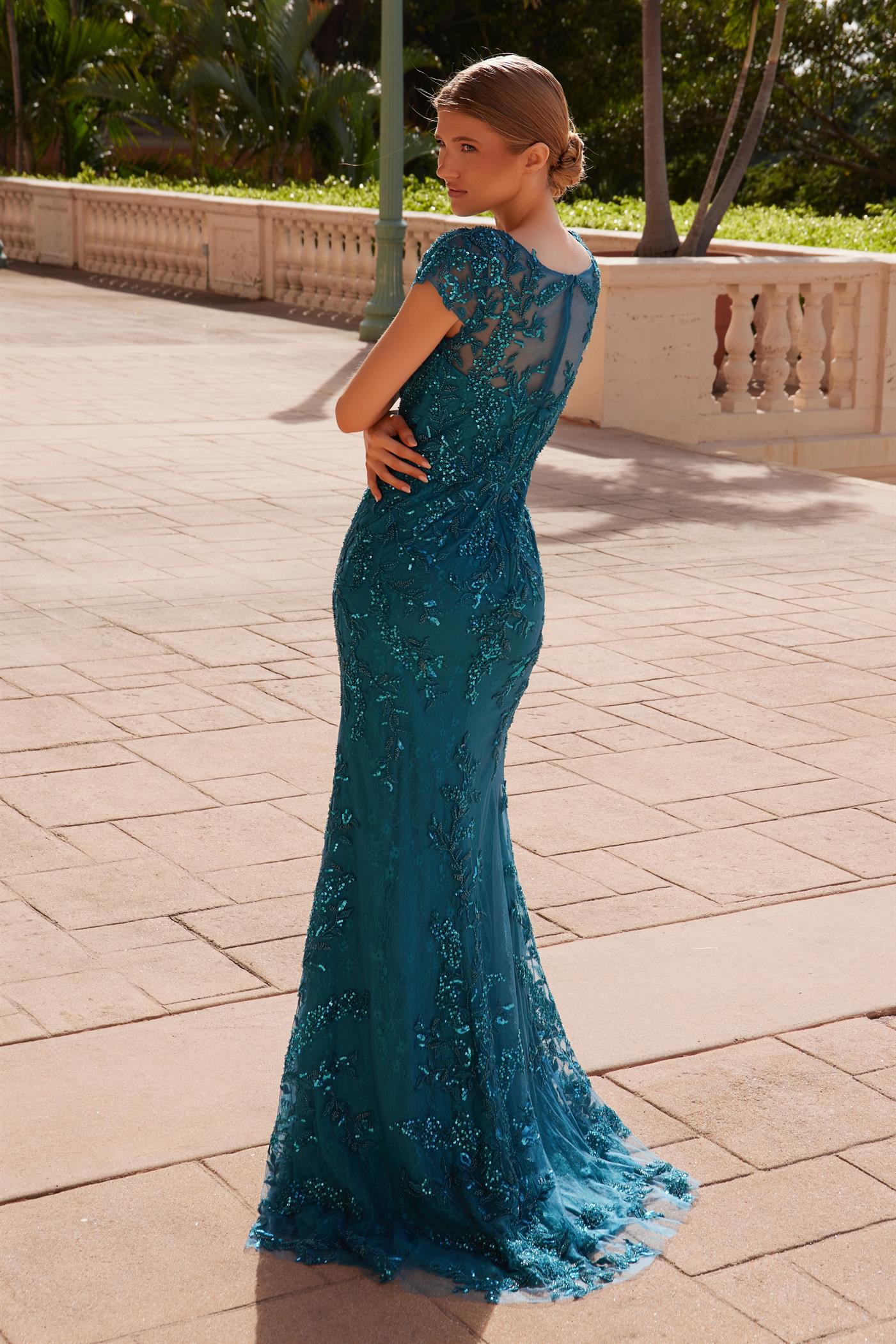 Mother of the Bride Dresses Long Mother of the Bride Sequin Formal Dress Teal