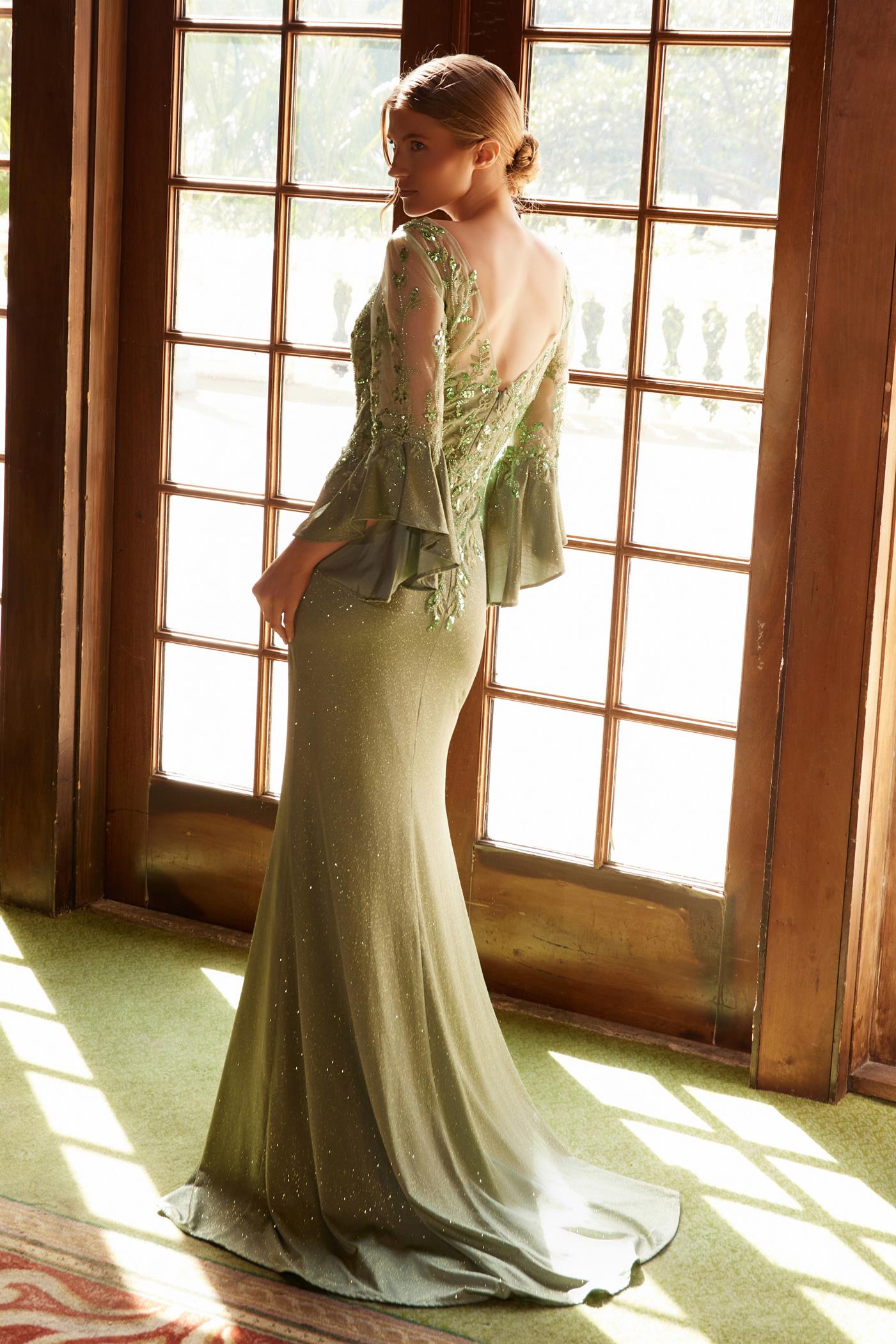 Nox Anabel MD129 Long Glitter A Line Mother of the Bride Dress