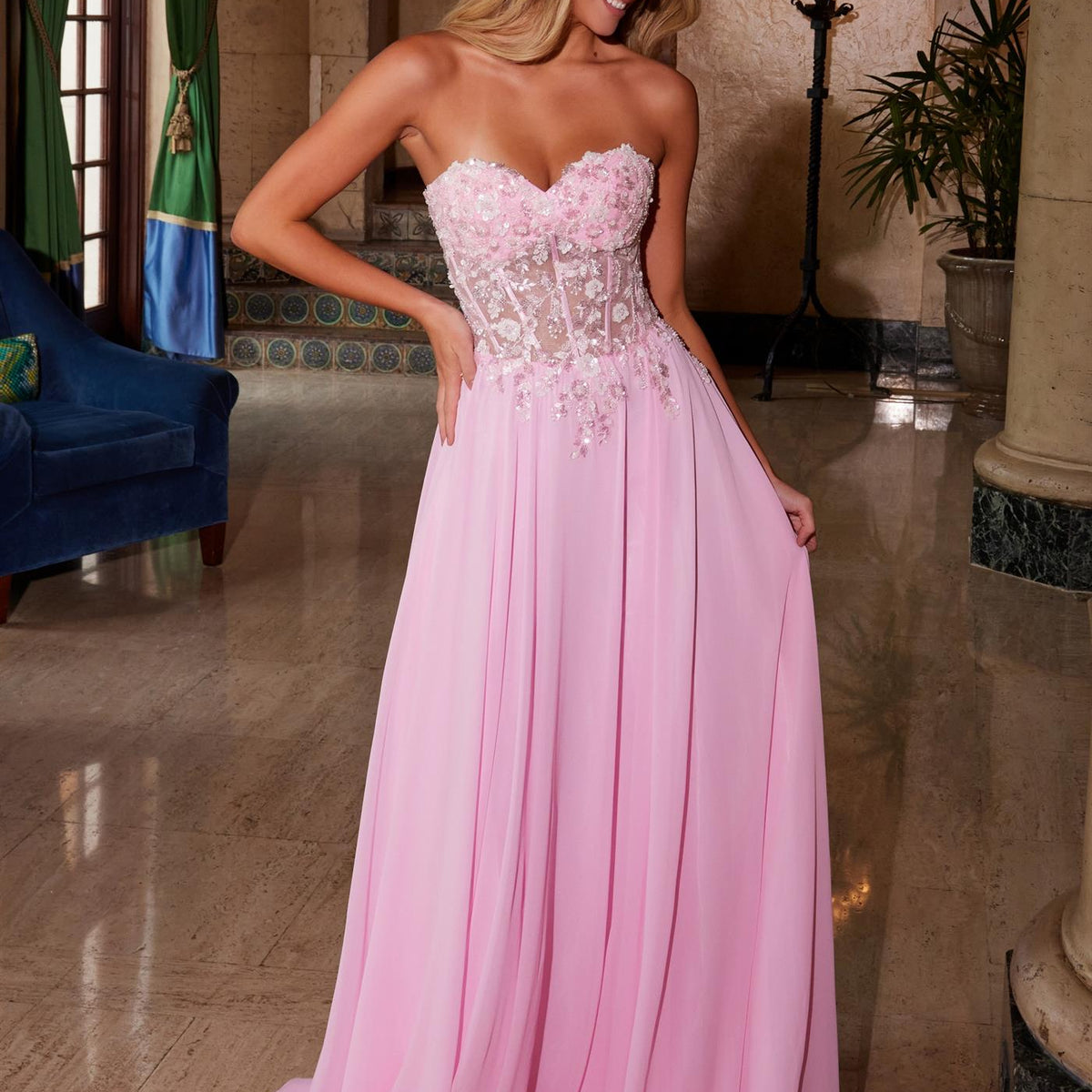 Nox Anabel C1617 Prom Dress - Sage Green | NewYorkDress Nox Anabel C1617 Prom Dress - Sage Green | NewYorkDress