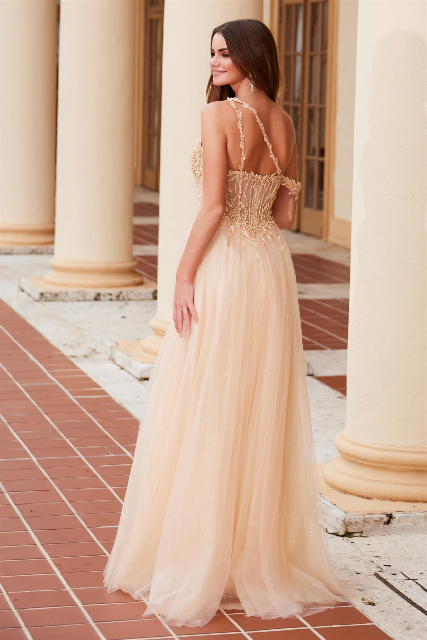 Nox Anabel F1567 Long A Line Formal Prom Dress