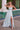 Prom Dresses Long Slit Pleated Formal Printed Prom Dress Sage Print