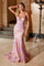 Prom Dresses Sequin Long Formal Mermaid Prom Dress  Pink