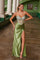 Prom Dresses Long Evening Gown Formal Beaded Slit Prom Dress  Sage Green