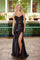 Prom Dresses Prom Evening Long Slit Prom Dress Black