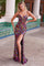 Prom Dresses Long Prom Floral Sequin Formal Prom Dress Black Multi