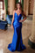 Prom Dresses Long Evening Slit Gown Fit Formal Prom Dress Royal Blue