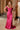 Prom Dresses Long Slit Formal Pleated Prom Dress Fuchsia