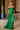 Prom Dresses Long Slit Formal Pleated Prom Dress Green