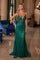 Prom Dresses Long Applique Detail Formal Prom Dress Emerald