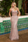 Prom Dresses Long Floral Formal Prom Dress Mauve