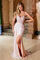 Prom Dresses Long Iridescent Sequin Formal Prom Dress  Pink