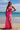 Prom Dresses Long Slit Fitted Formal Beaded Prom Dress Hot Pink