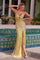 Prom Dresses Prom Beaded Long Sequin Formal Evening Dress  Yellow