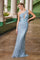 Prom Dresses Long Formal Sequin Fitted Prom Dress Dusty Blue
