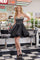 Cocktail Dresses Short A Line Corset Beaded Homecoming Cocktail Dress Black