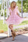 Cocktail Dresses Pleated Short Layered Cocktail Dress Baby Pink