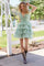 Cocktail Dresses Pleated Short Layered Cocktail Dress Sage Green