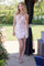 Cocktail Dresses Sequin Floral Short Fitted Corset Cocktail Dress Pink