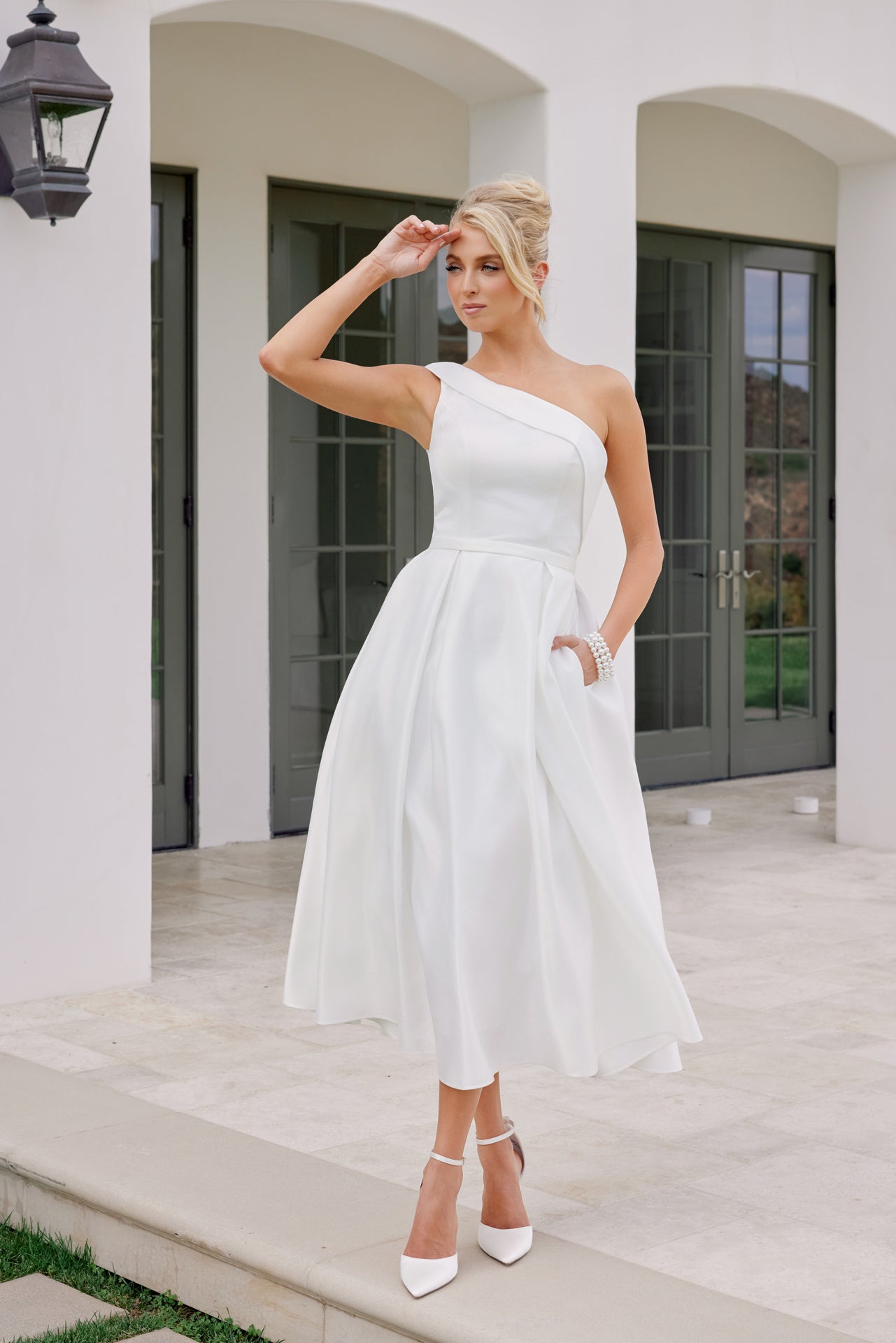Wedding Dresses Tea Length Bridal Wedding Dress Nox Anabel JE931W White
