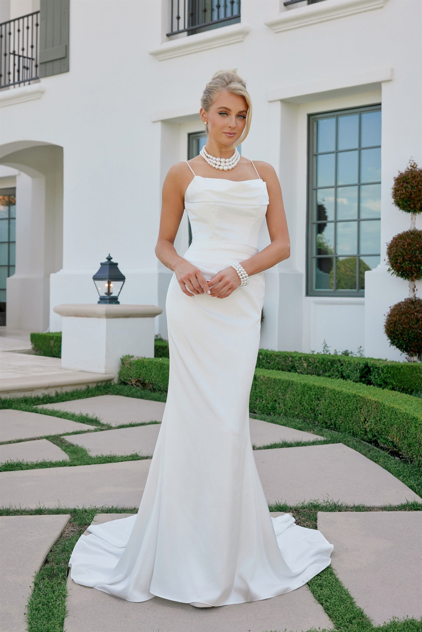 Wedding Dresses Long Fitted Wedding Dress Nox Anabel JW1047 White