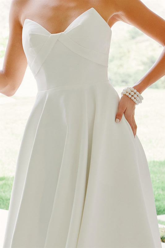 Wedding Dresses Long A Line Wedding Dress Nox Anabel JW1053 White