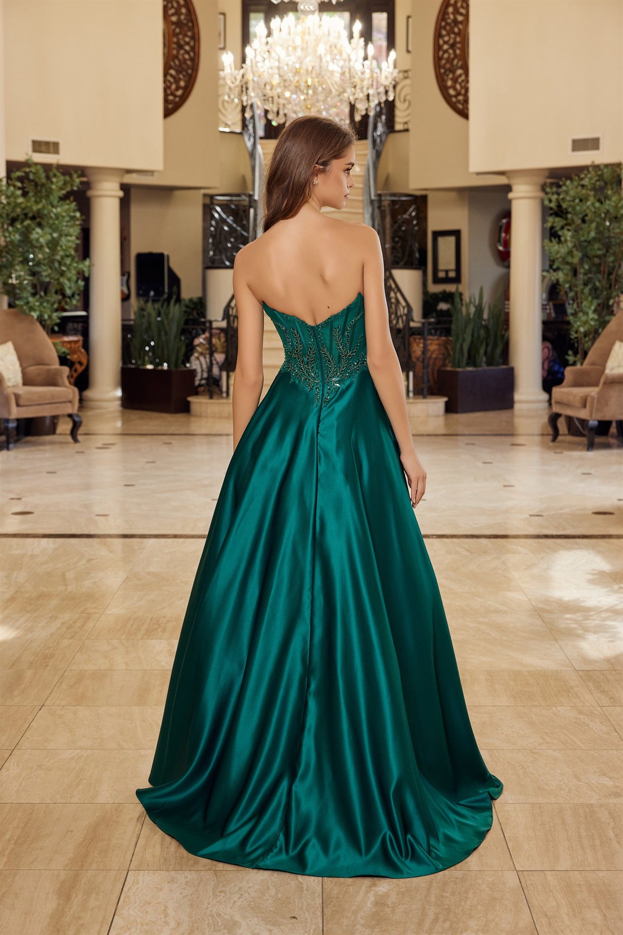 Prom Dresses Long Formal Evening A Line Sequin Prom Dress Emerald