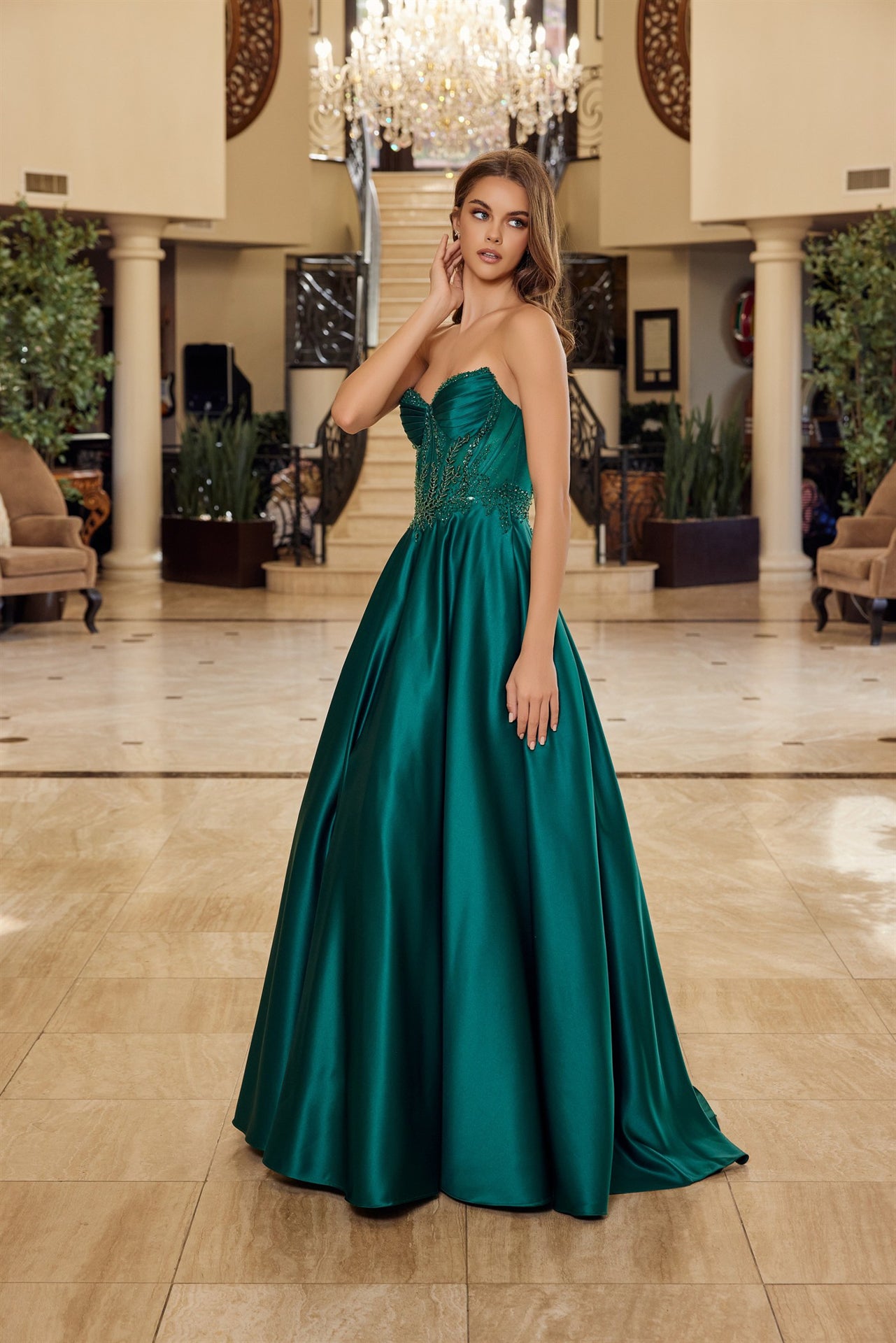 Nox Anabel Y1798 Long Formal Evening A Line Sequin Prom Dress