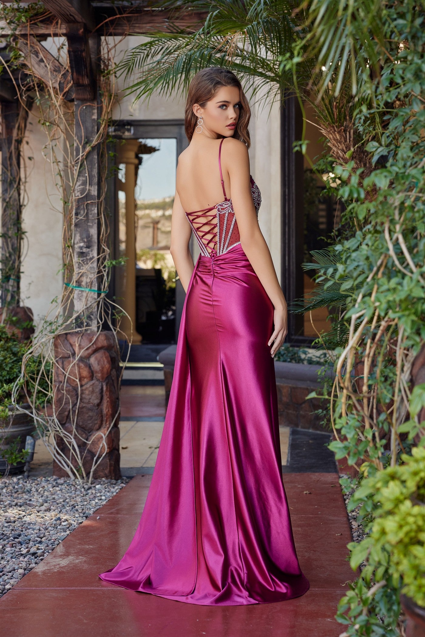 Prom Dresses Long Formal Fitted Prom Dress Nox Anabel G1788 Burgundy
