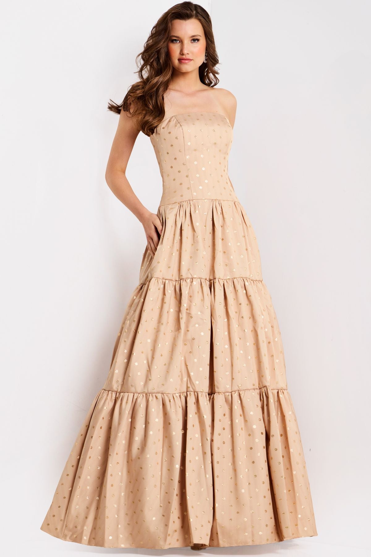Prom Dresses Long Formal A Line Evening Prom Dress Gold/Gold