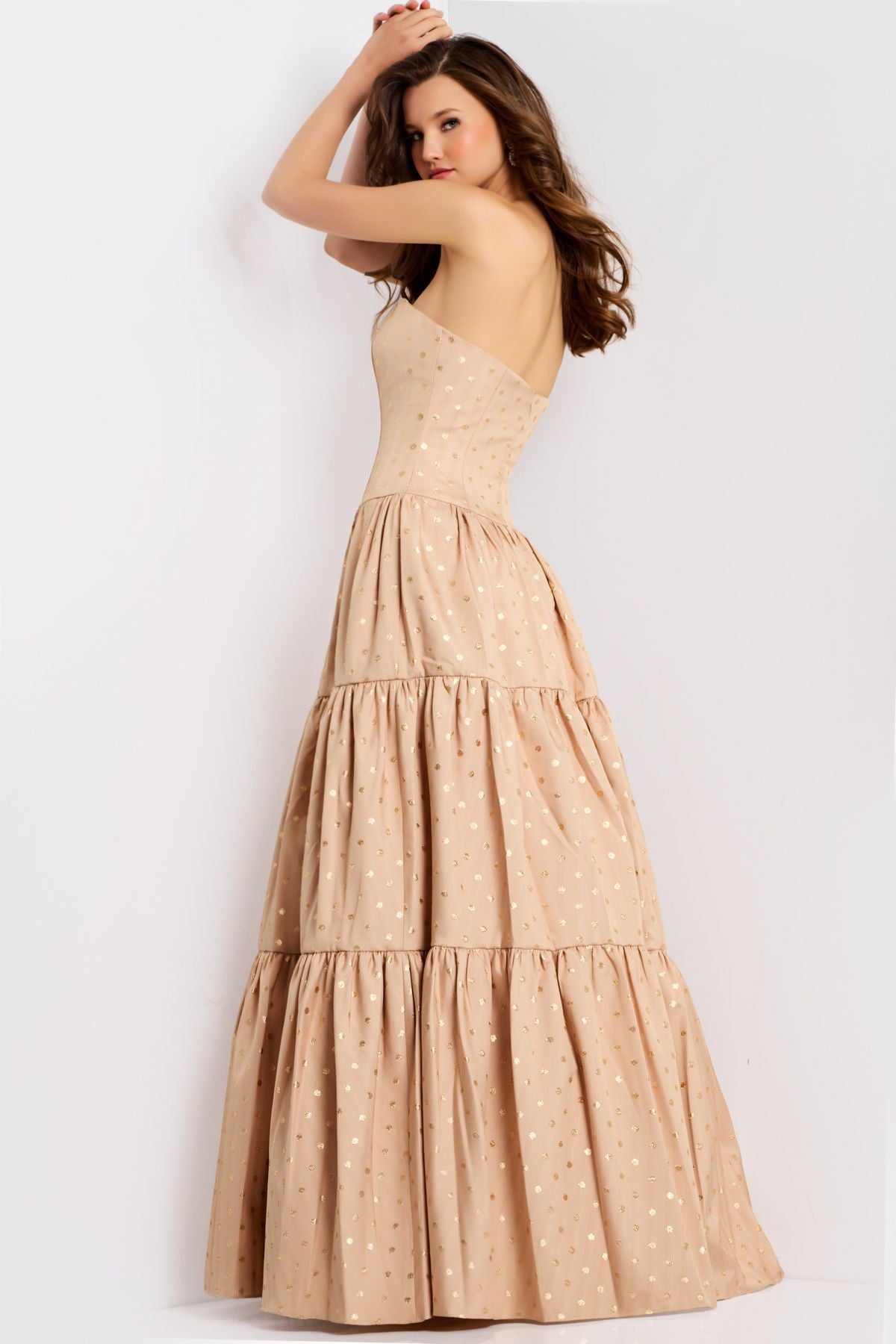 Prom Dresses Long Formal A Line Evening Prom Dress Gold/Gold