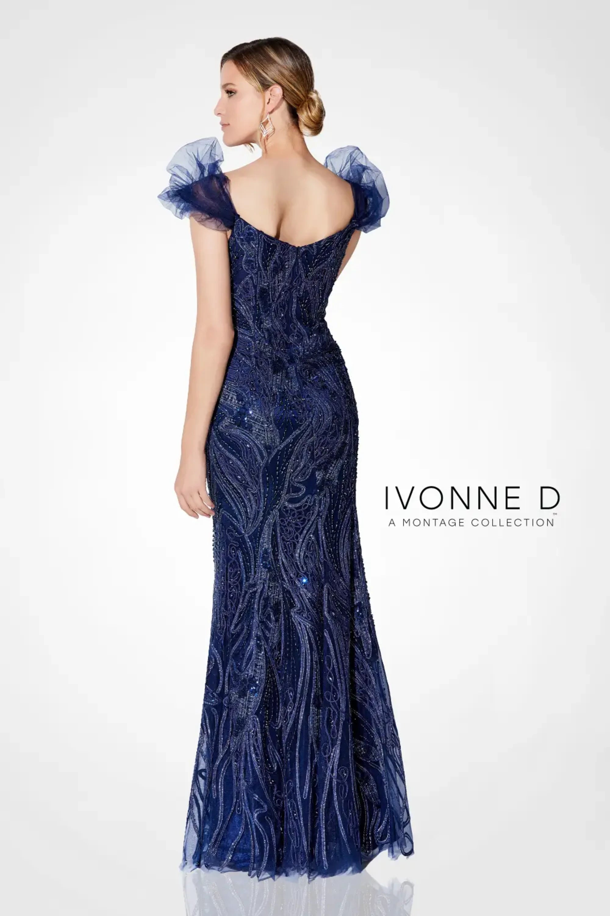 Mother of the BrideDresses Long Formal Mother of the Bride Beaded Evening Dress Navy Blue