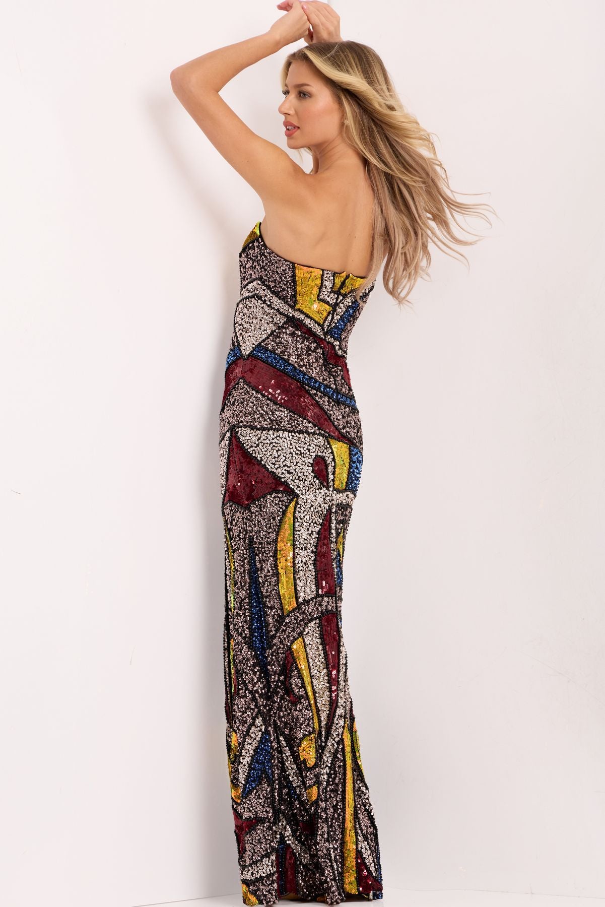 Prom Dresses Long Formal Sequin Beaded Prom Dress Multi